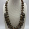 Collier Brigitte chocolat face Collier Brigitte chocolat face
