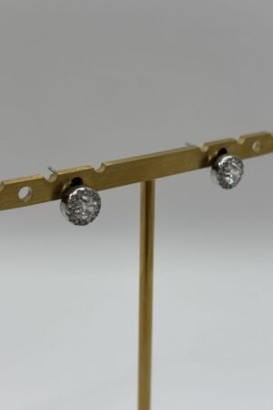 Boucles d'oreilles Livy argenté vue de côté