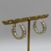 Boucles d'oreilles Lia doré vue de côté