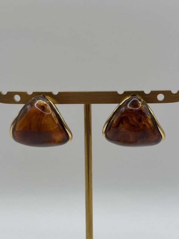 Boucles d'oreilles Noa ambre