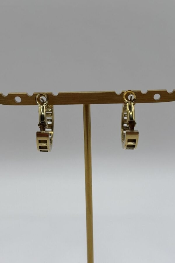 Boucles d'oreilles Lia doré vue de dos