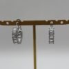 Boucles d'oreilles Lia argenté vue de face