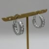 Boucles d'oreilles Lia argenté vue de côté