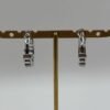 Boucles d'oreilles Lia argenté vue de dos