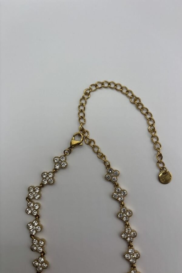 Collier Flora cristal fermeture Collier Flora cristal fermeture