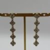 Boucles d'oreilles Flora cristal vue de face Boucles d'oreilles Flora cristal vue de face