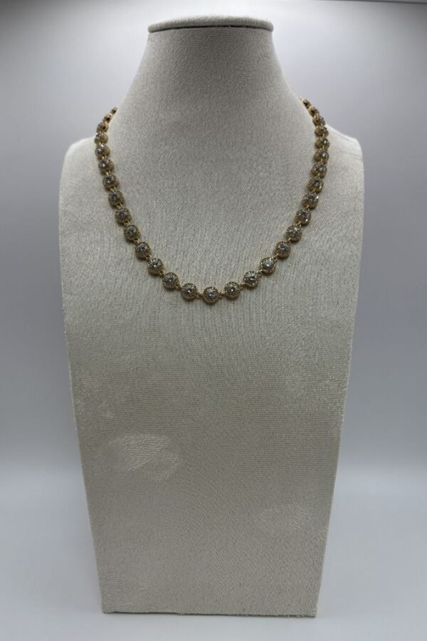 Collier Livy doré face Collier Livy doré face