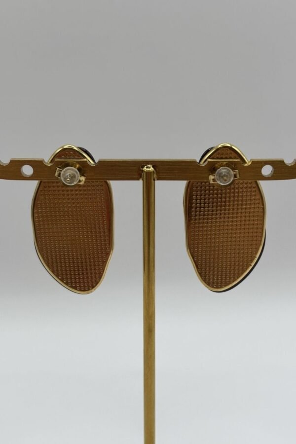 Boucles d'oreilles Maria ambre vue de dos