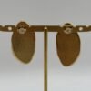 Boucles d'oreilles Maria beige vue de dos