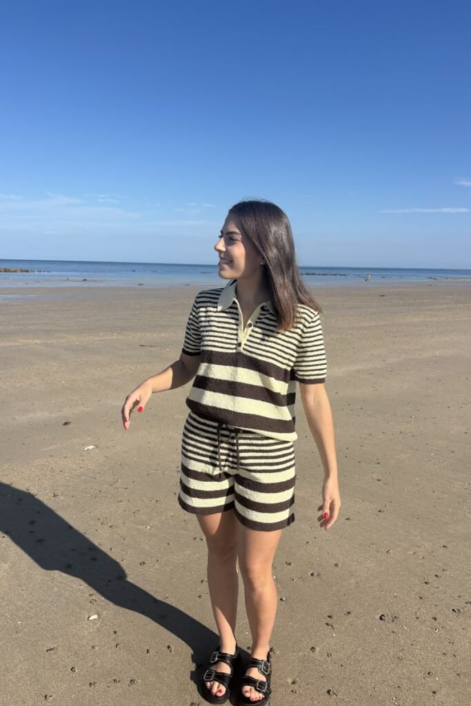 Ensemble polo Léonie et Short Zélie vue de face