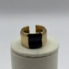 Bague Chiara noir grand modèle vue de face Bague Chiara noir grand modèle vue de face