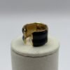Bague Chiara noir grand modèle vue de dos Bague Chiara noir grand modèle vue de dos