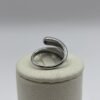 Bague Maëlle argenté petit modèle vue de dos Bague Maëlle argenté petit modèle vue de dos
