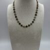 Collier Flora noir face Collier Flora noir face