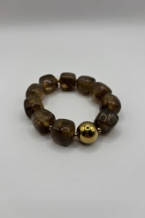 Bracelet Nadia fumé vue de haut Bracelet Nadia fumé vue de haut