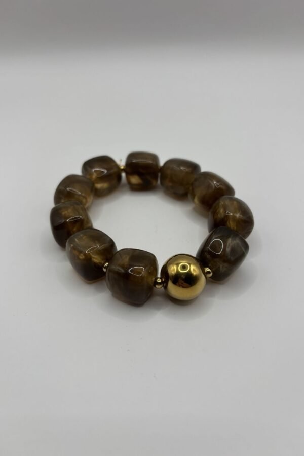 Bracelet Nadia fumé vue de haut Bracelet Nadia fumé vue de haut