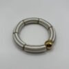 Bracelet Lisa gris vue de haut Bracelet Lisa gris vue de haut