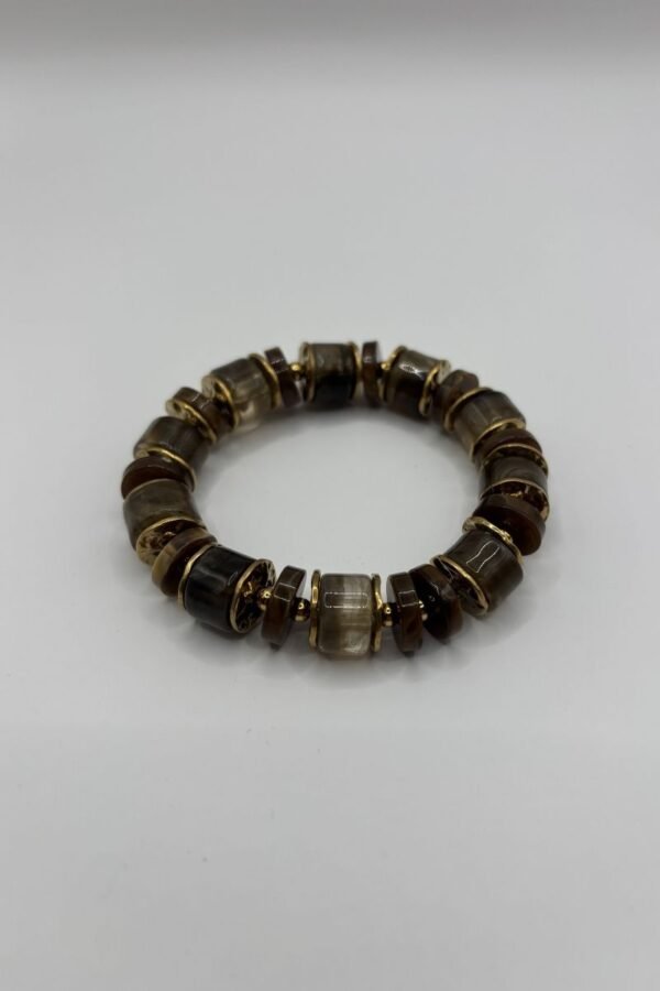 Bracelet Maëna chocolat vue de haut