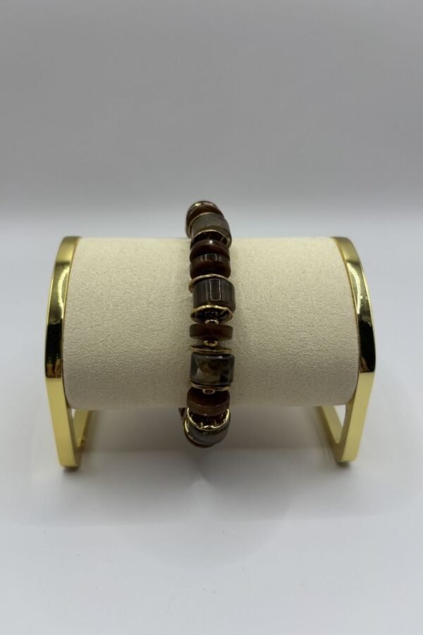 Bracelet Maëna chocolat vue de face