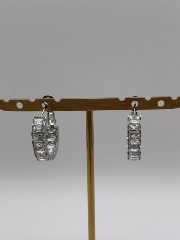 Boucles d'oreilles Lia argentées