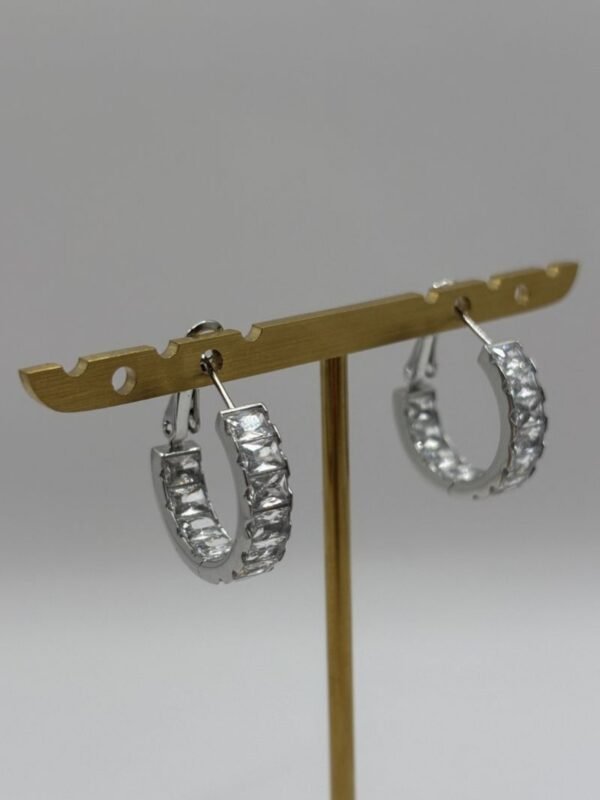 Boucles d'oreilles Lia argentées