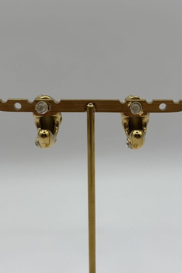 Boucles d'oreilles Anna cristal vue de dos Boucles d'oreilles Anna cristal vue de dos