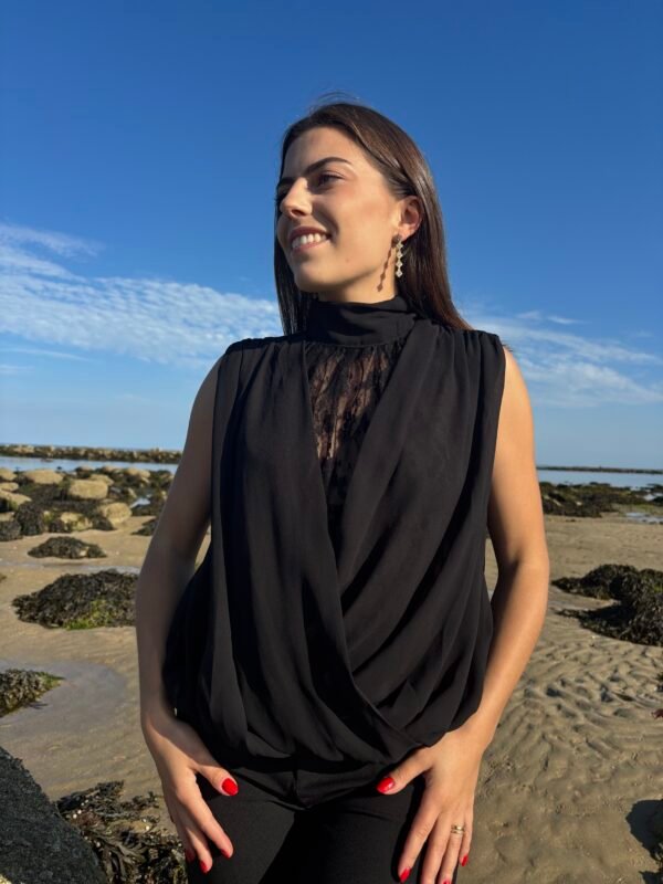 Top céleste détails Top céleste détails