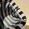 Intérieur pochette Aélia à rayures