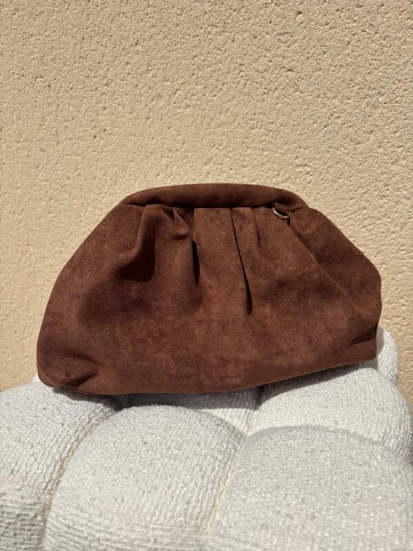 Dos pochette Isaline chocolat Dos pochette Isaline chocolat
