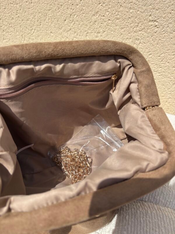 Intérieur pochette Isaline beige