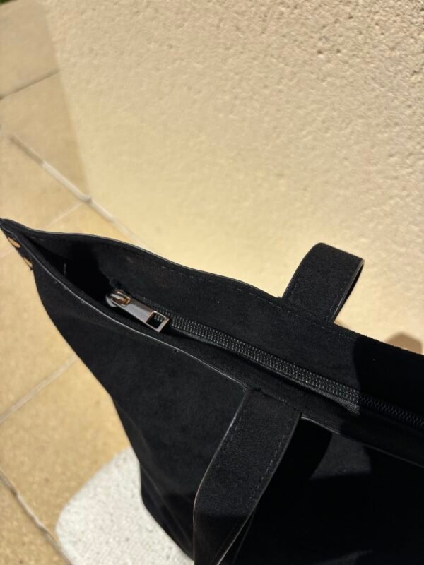 Détails fermeture sac Éli noir