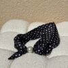 Foulard bandana pois noir