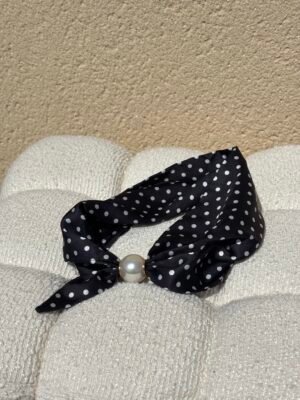 Foulard bandana pois noir Foulard bandana pois noir