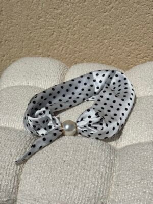 Foulard bandana pois blanc Foulard bandana pois blanc