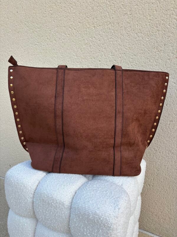 Sac Éli chocolat vue de dos
