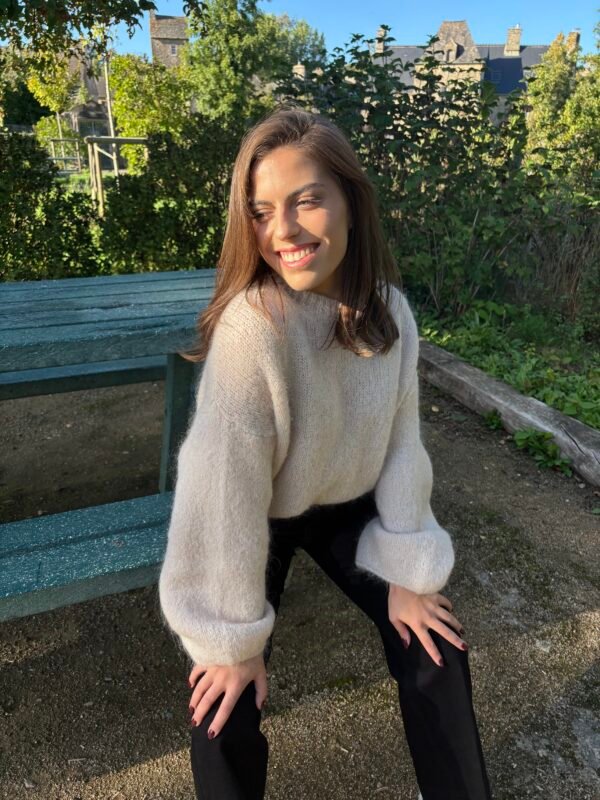 IMG_2139 Pull en mohair Lilou - Beige